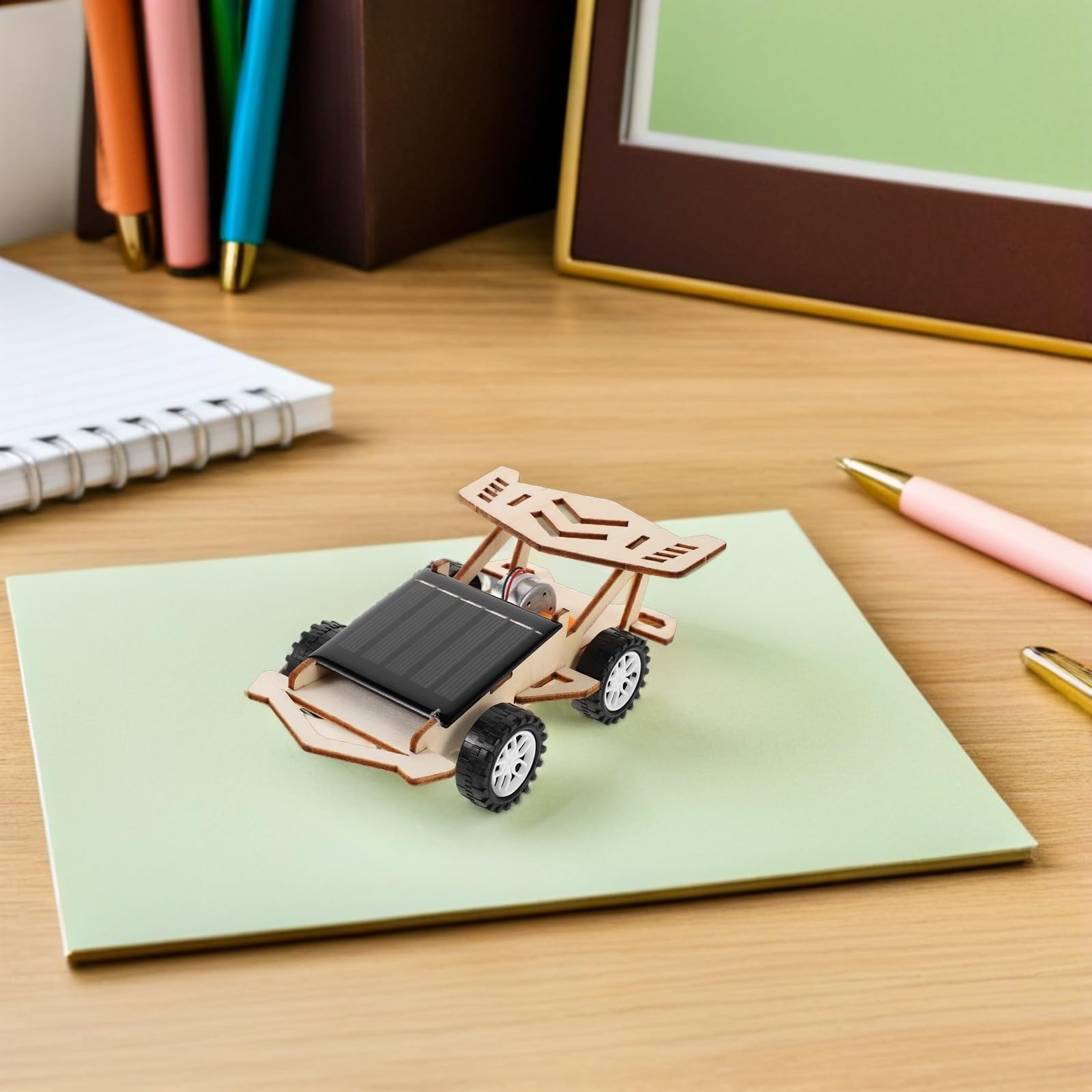 Solarauto Bausatz 3 Stück Solar Auto Kit Elektronisches Kinderspielzeug zum Zusammenbauen mit Praktischen Übungen für Grundschüler und Naturwissenschaftliche Bildung