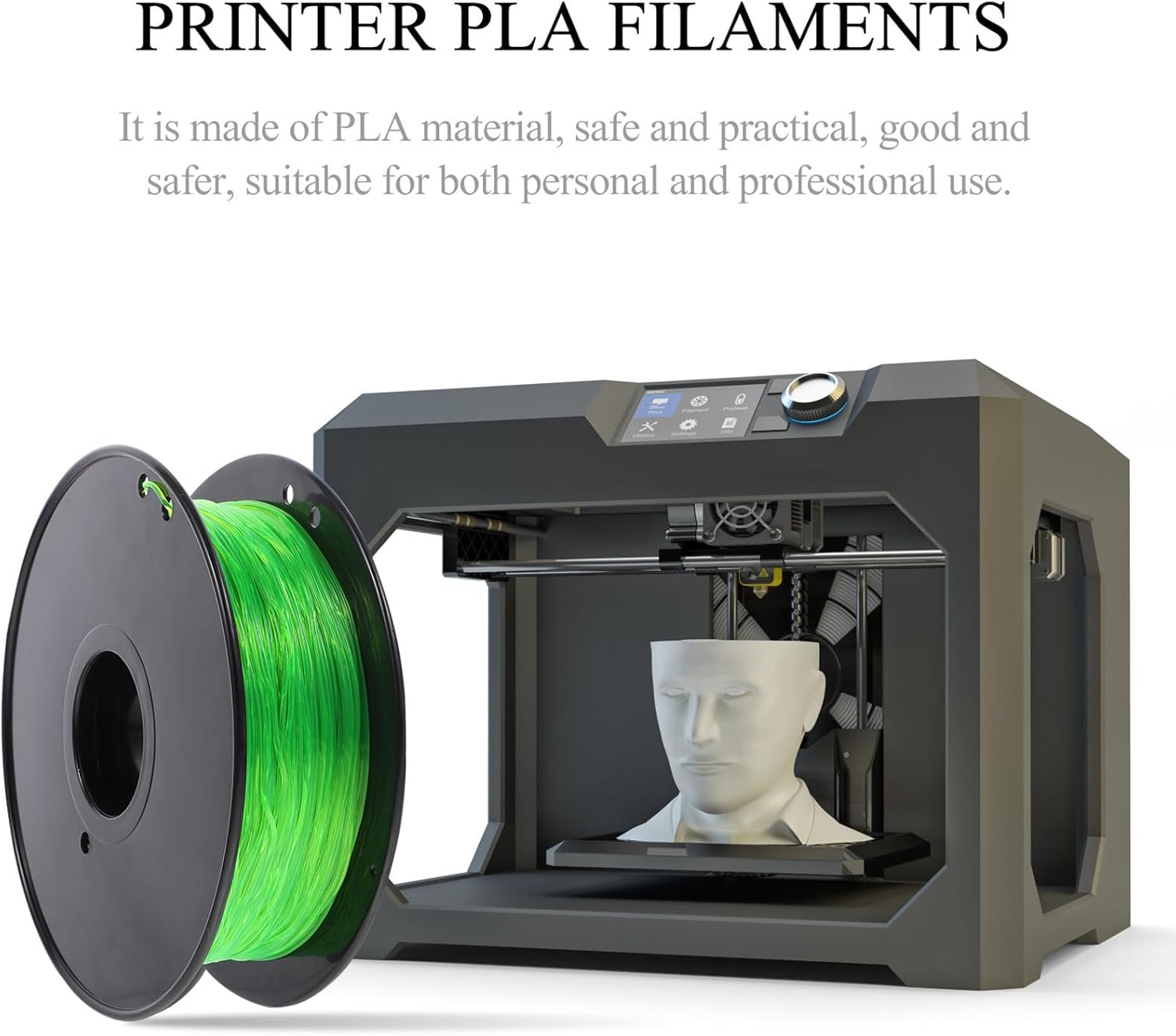 1kg 1.75mm TPU Filament Flexible 3D Printer Filament Consumable for 3D Printing Supplies Compatible with Most Random Color