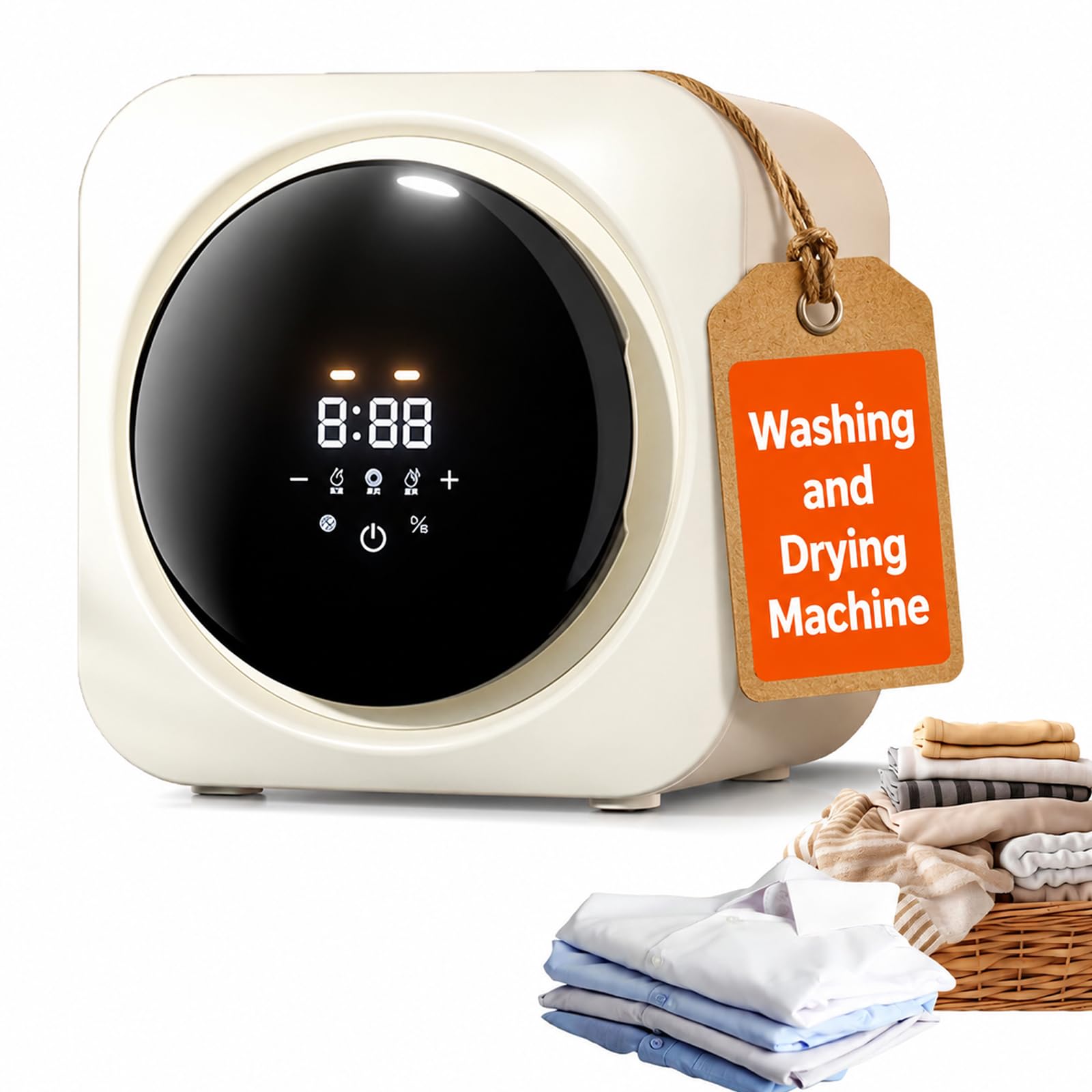 Sèche-linge portable pour camping-car et buanderie compacte de 5 kg