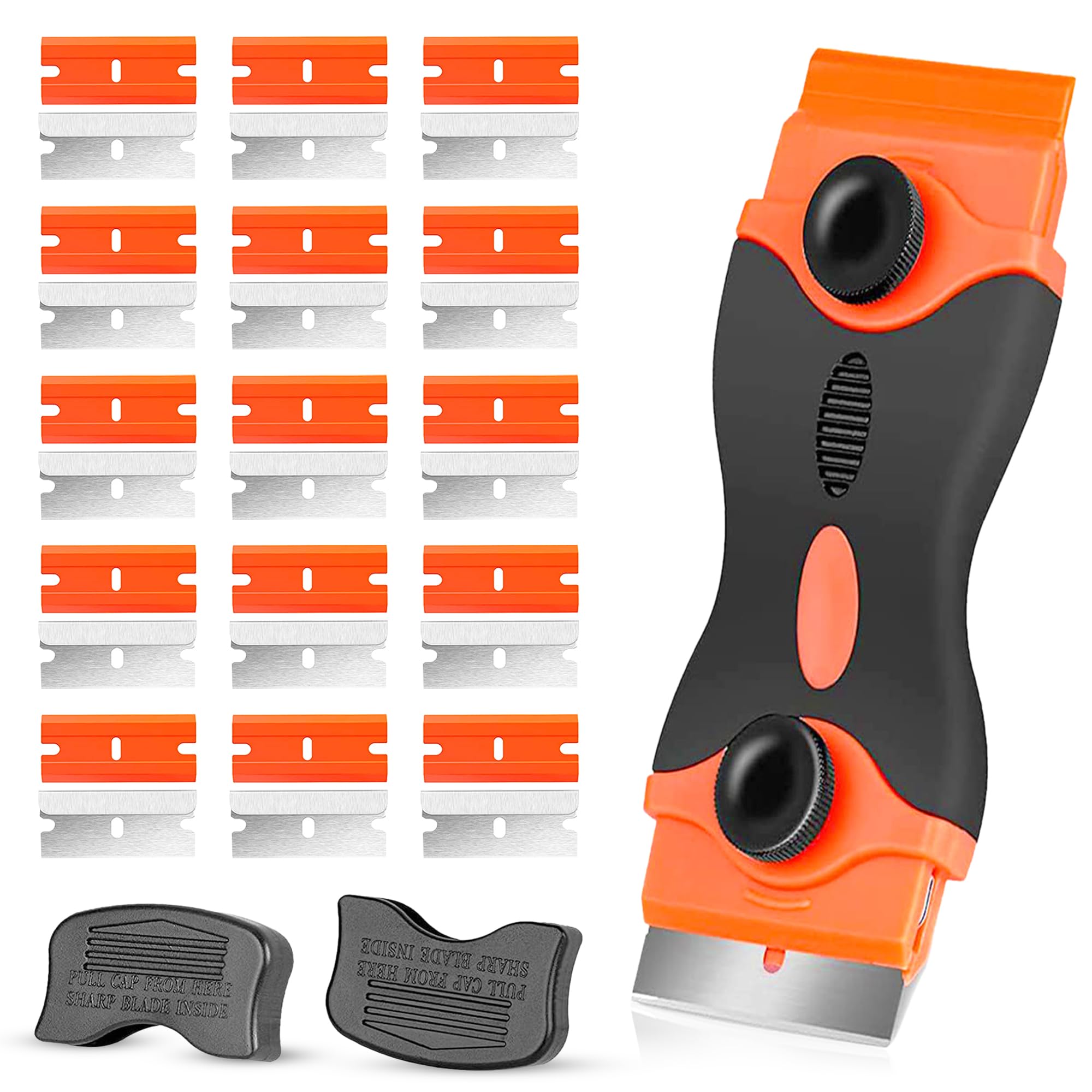 GLUN Glue Remover Scraper - 30 Blades! -7