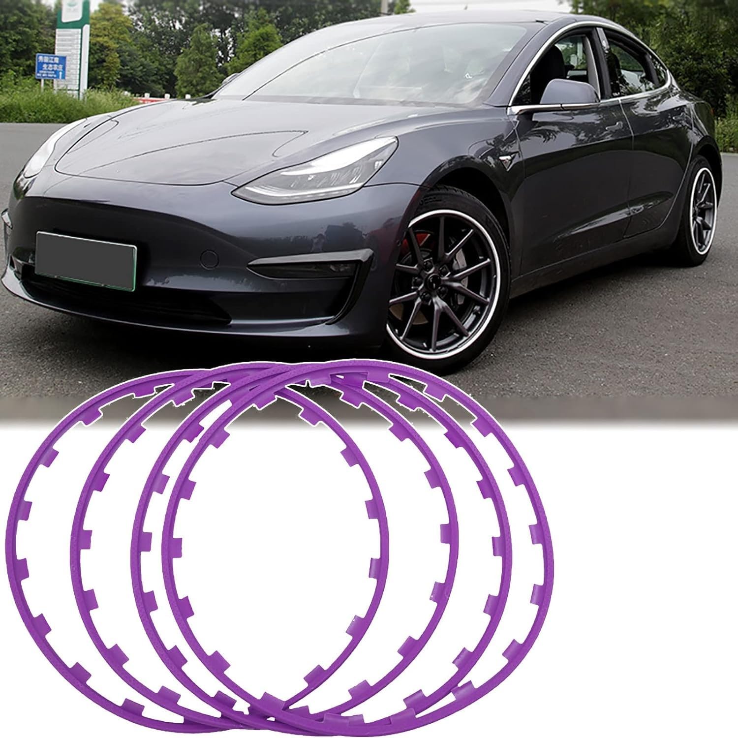 4 ochraniacze na opony do BMW, lekkie ochraniacze felg aluminiowych (kolor : czarny, rozmiar: 21 cali)