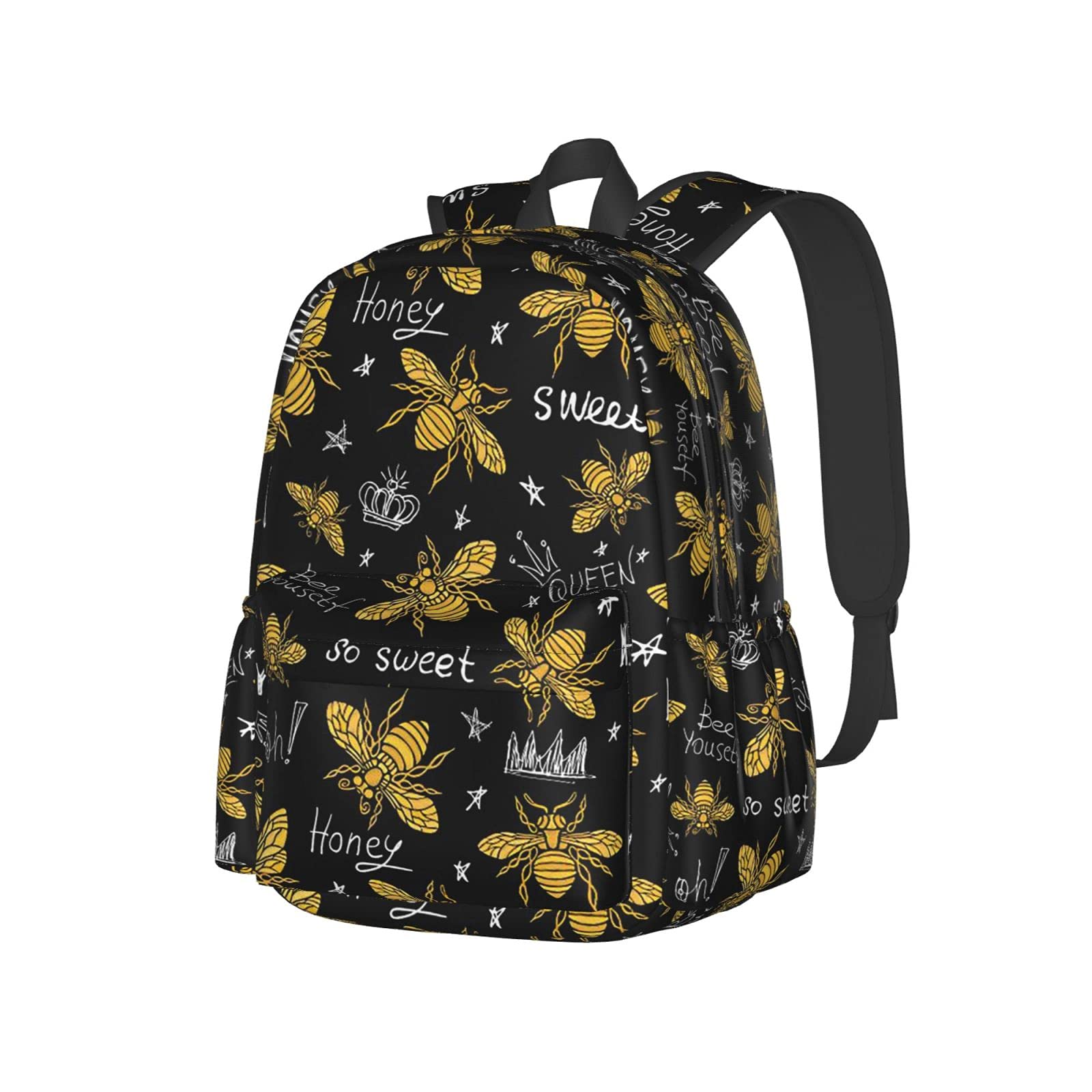 Sac à dos pour ordinateur portable 17" imperméable imprimé abeille - 8