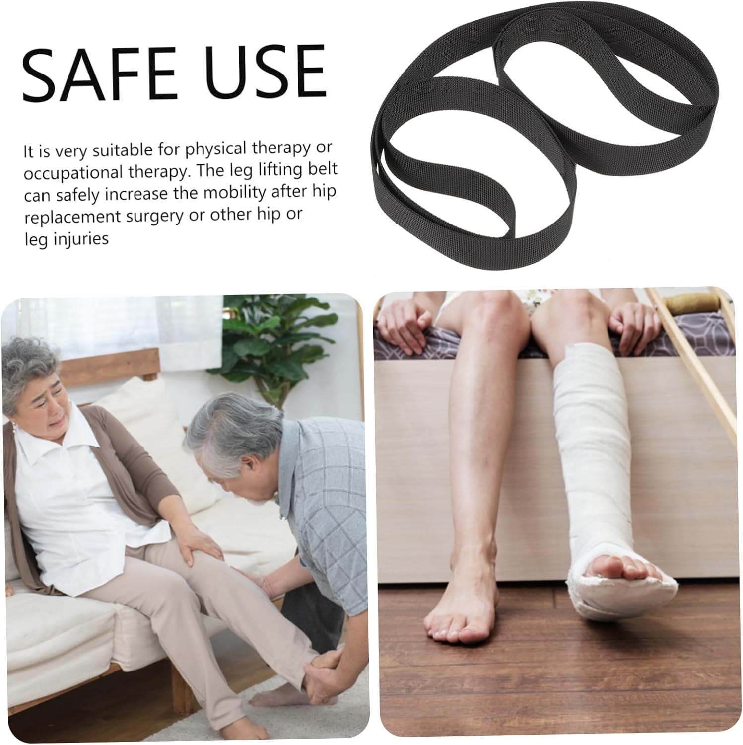 Mobestech 4pcs Leg Lifter Strap for Seniors Training Belt for Leg Lifting Assistance Mobility Aid for Disabled Elderly for Bed Car Wheelchair Use