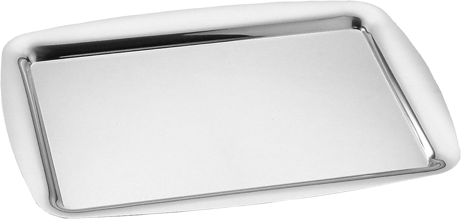 Stainless Steel Rectangular Tray, 15.75 by 11.02-Inch, Orchid