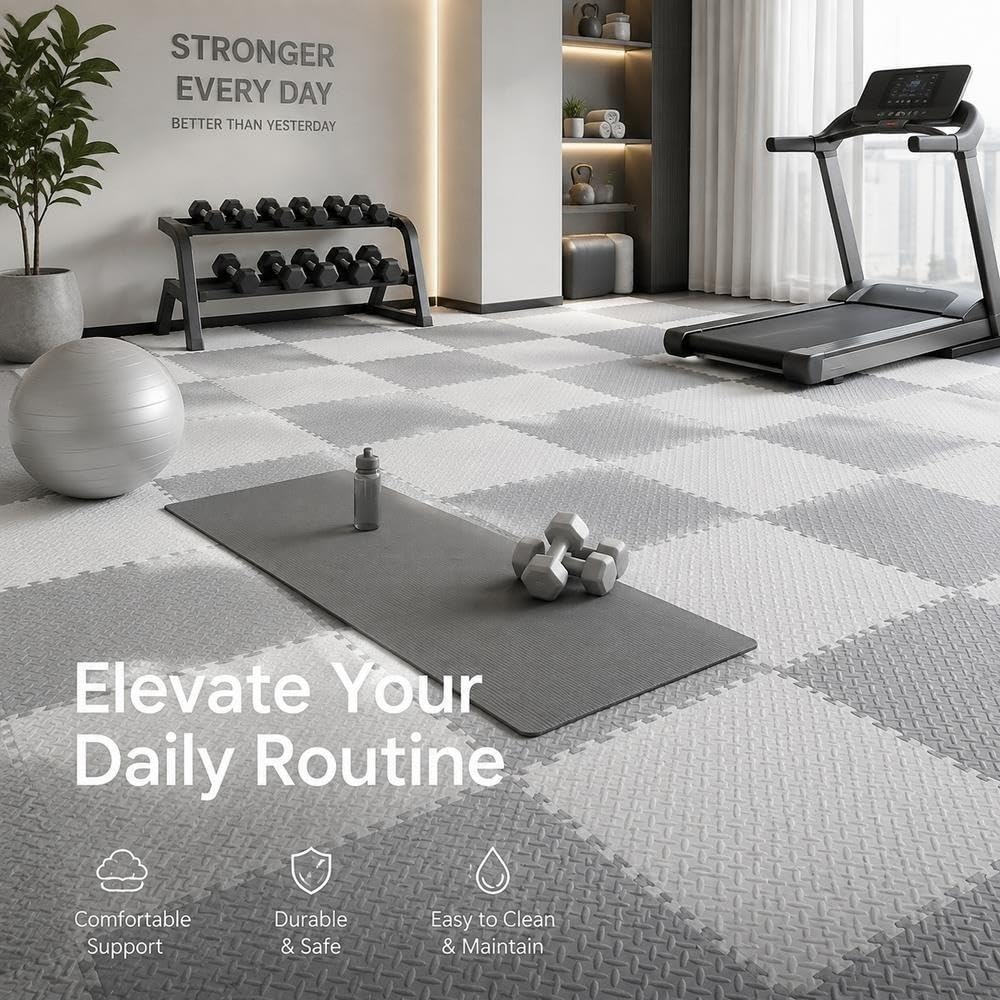 Tapis de Puzzle à emboîtement for carrelage de Sol en Mousse Extensible