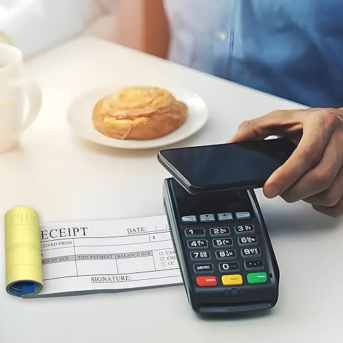 Miniatura 4 de Libro de recibos de dinero y alquiler, paquete de 5, 2 partes, 2.75 x 6 pulgadas, libro de recibos de copia sin carbono con cartón y cubierta