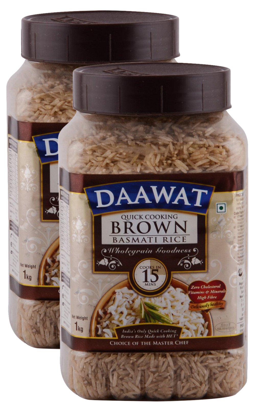 Hypercity Combo - Daawat Basmati Rice Brown, 1kg (Pack of 2) Promo Pack (B01MT3T67F) Amazon Price History, Amazon Price Tracker