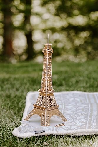 Miniatura 4 de Rompecabezas 3D para adultos y niños | Kit de rompecabezas 3D de la torre Eiffel de Francia | Kit de construcción de modelo de arquitectura de la