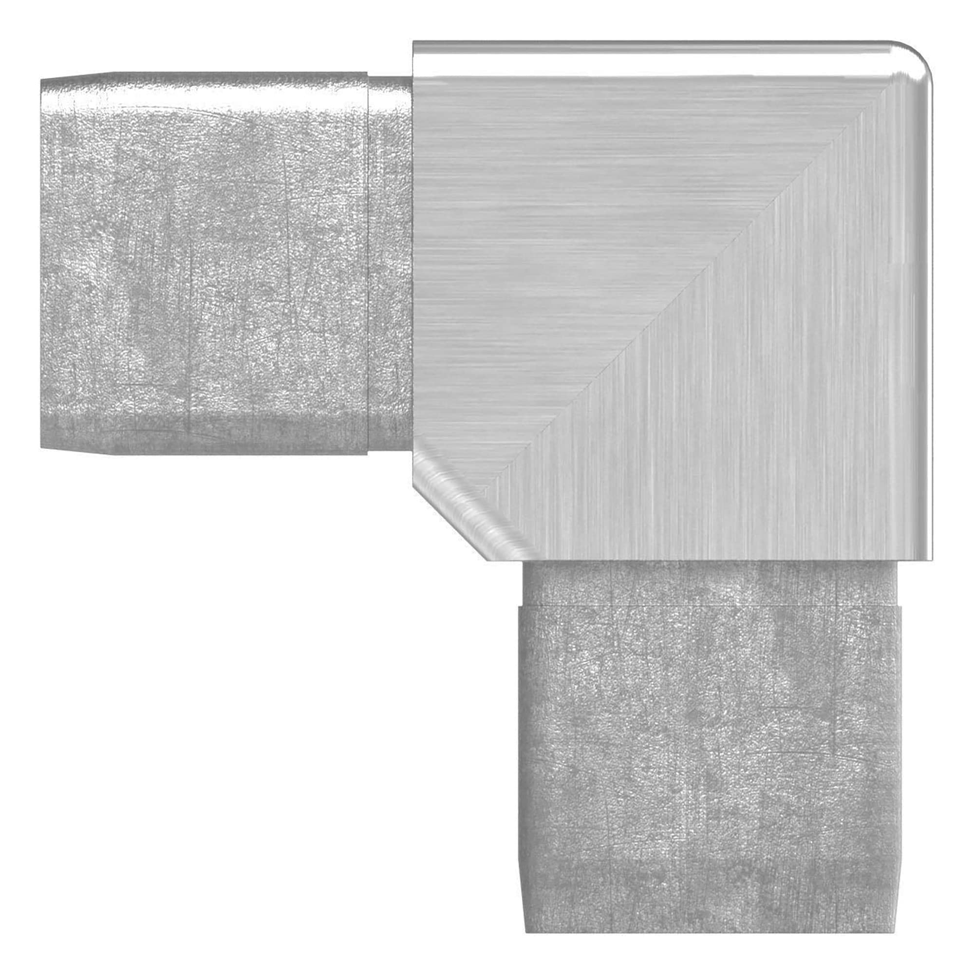 Raccord D'angle En Acier Inoxydable V4A - Pour Tube 40x40x2 Mm, à Emboîter - Par STEINBACHER, Qualité Allemande