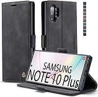 Vista 1 de Funda tipo cartera para Samsung Galaxy Note 10+ Plus, con soporte magnético, de piel sintética, con ranuras para tarjetas de crédito y tarjetas