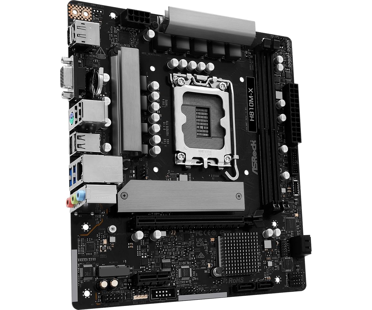 ASRock MB Intel 1851 H810M-X ATX USB 3.2 3.0 PCI-Express