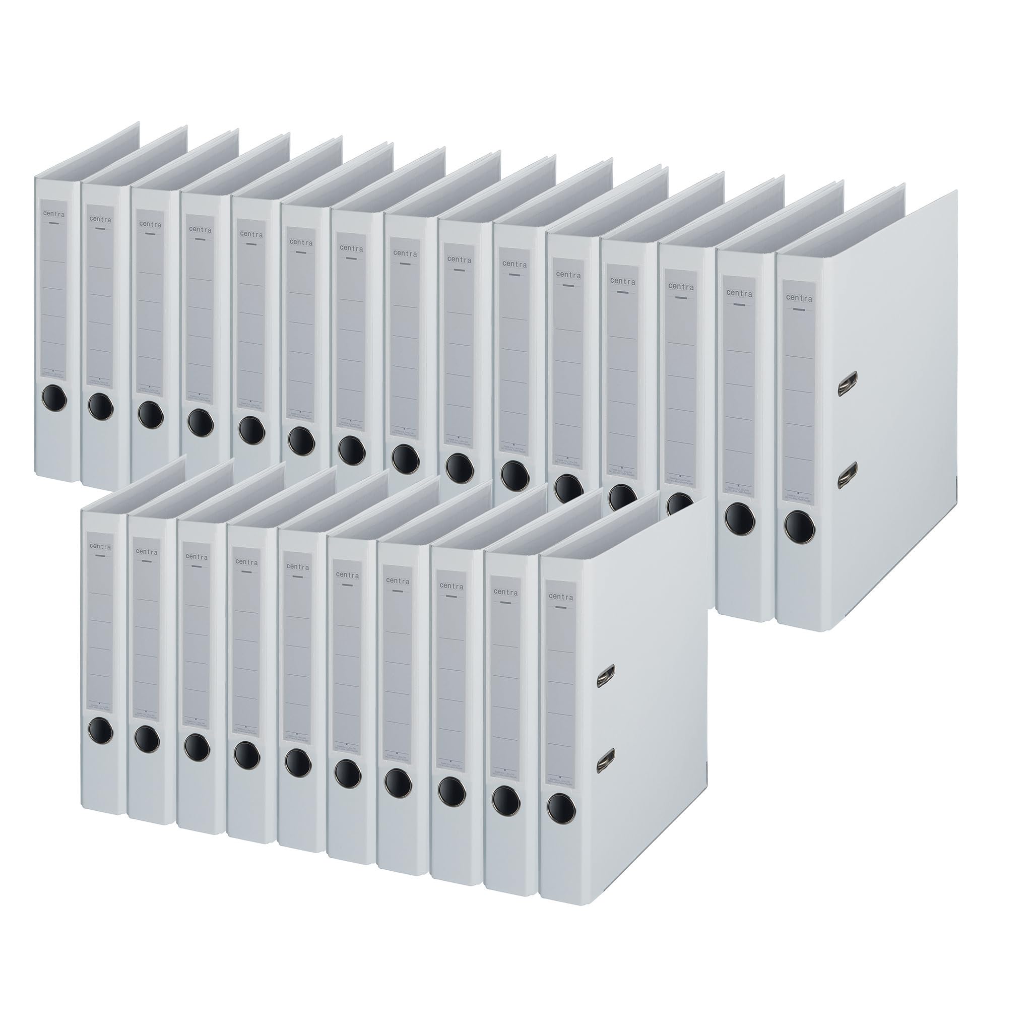 Centra - Raccoglitore standard RC, con pellicola in polipropilene, formato A4, larghezza dorso 5,2 cm, colore: Bianco