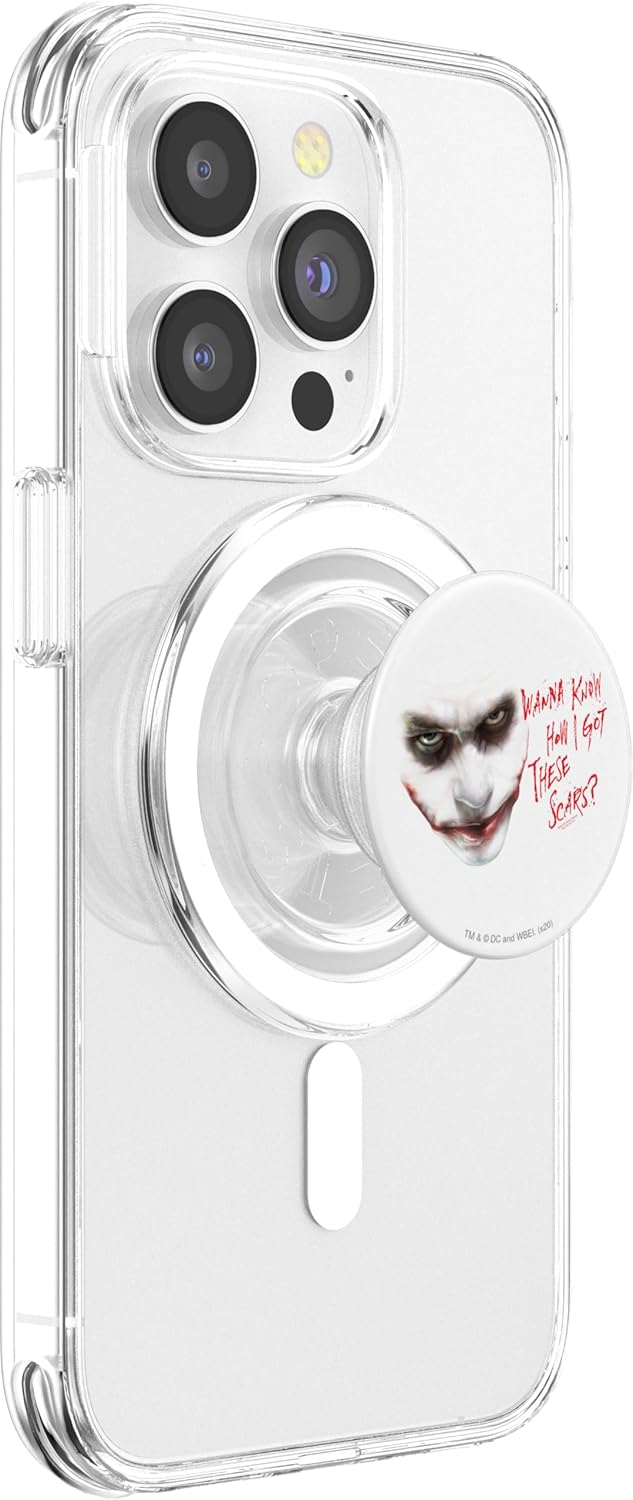 The Dark Knight Joker Wanna Know PopSockets PopGrip for MagSafe
