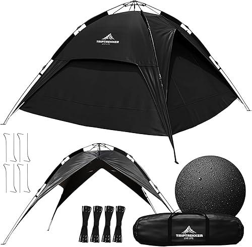 Miniatura 1 de Tienda de campaña para 3-4 personas  Tienda desplegable y tienda de campaña totalmente impermeable  Tienda de campaña para mochileros con pantalla