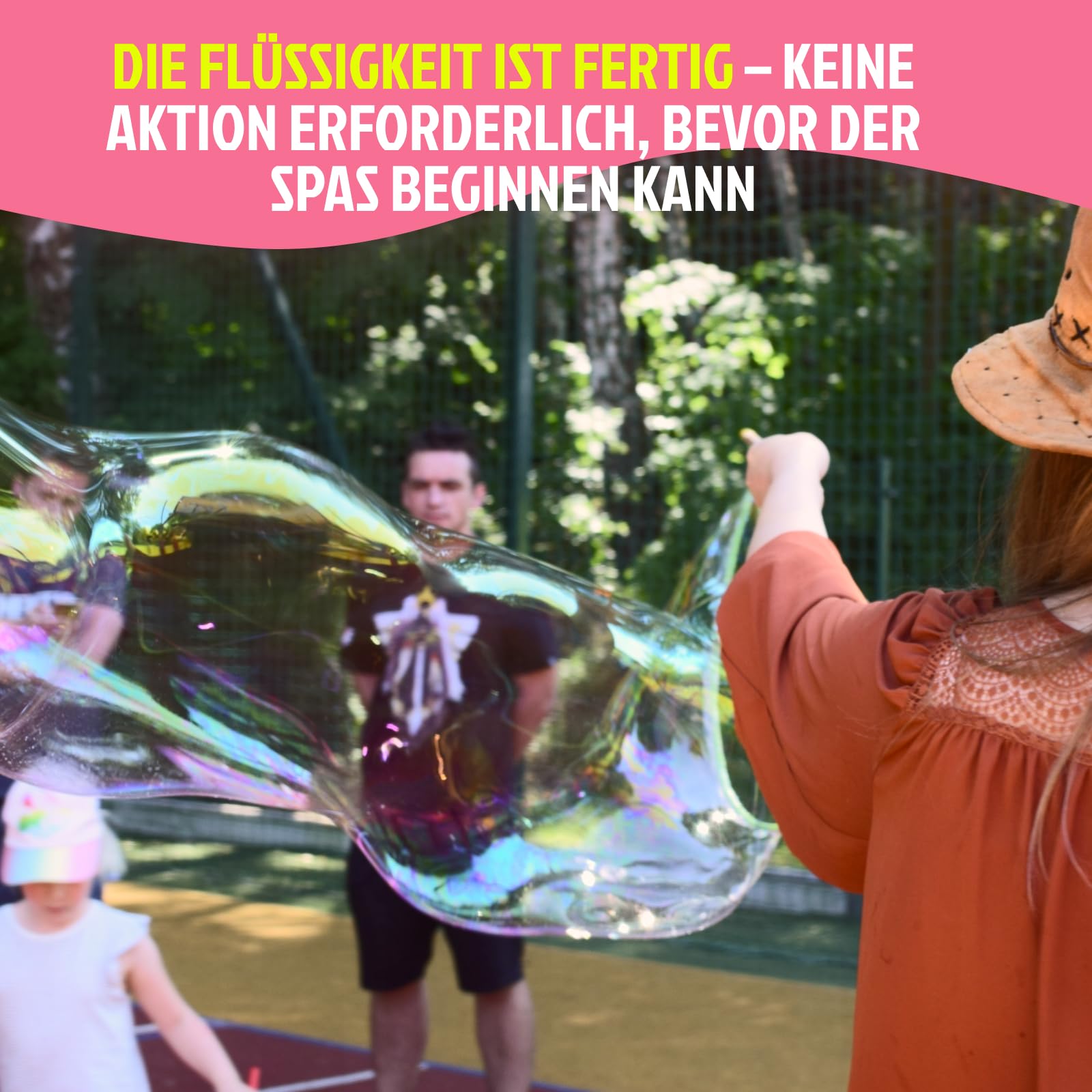 Seifenblasenflüssigkeit 2 x 5 Liter Kanister | Flüssigkeit für große Seifenblasen | Zusatz für mehr Seifenblasenspaß | Für Kinder & Erwachsene – Geburtstag & Hochzeit