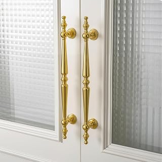 Shimeyao 10 Pack Gold Vintage Cabinet Pulls 5"(128mm) Hole Center