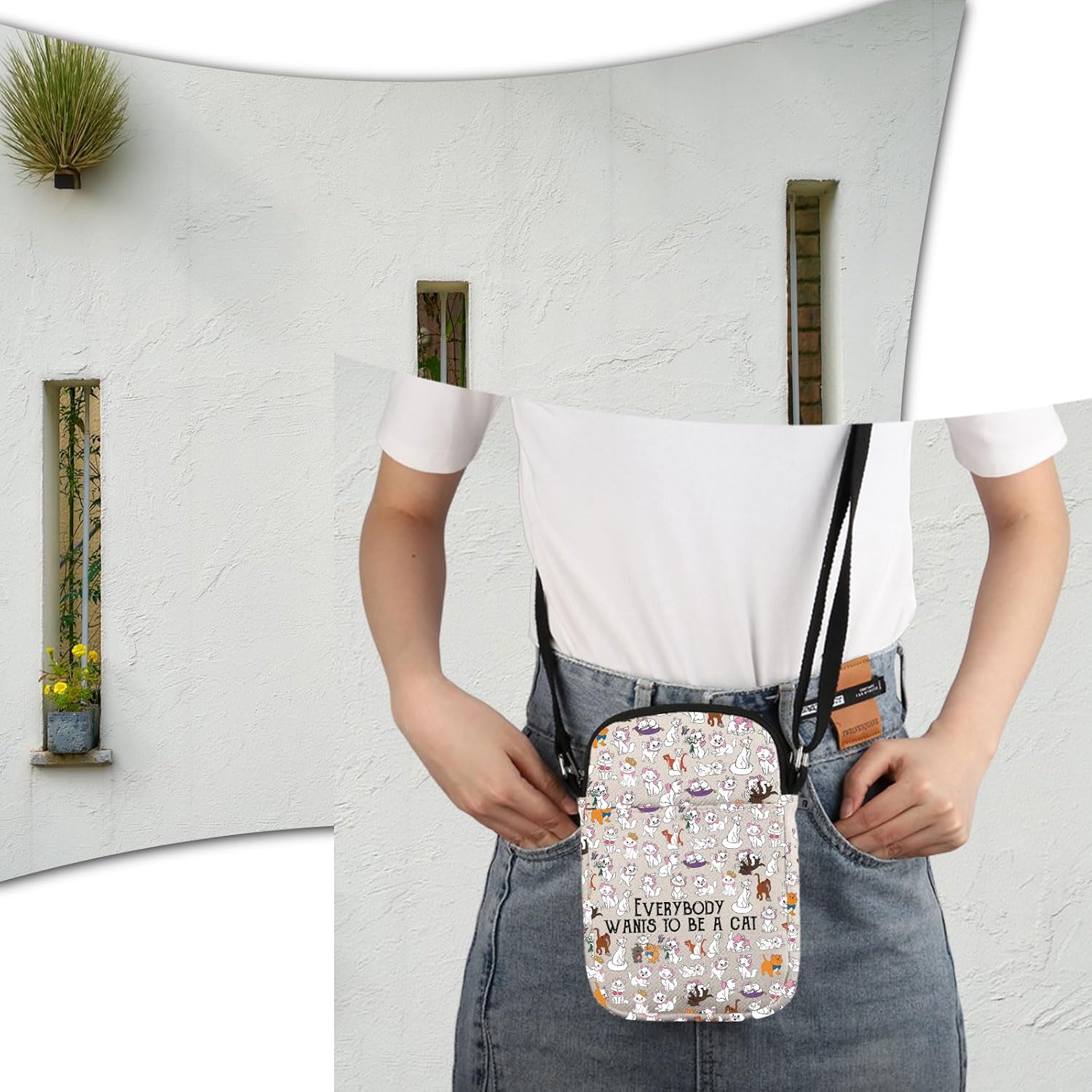 2月22日の「猫の日」を記念したMaison de FLEUR「Disney Collection」が登場！“マリー”のような白くて丸いもふもふポーチなど  | Emo!miu｜エモミュー Marie Aristocats クロスボディ バッグ マリー ファン ギフト 猫 子猫 フレンズ ギフト 貴族 キャンバス ショル