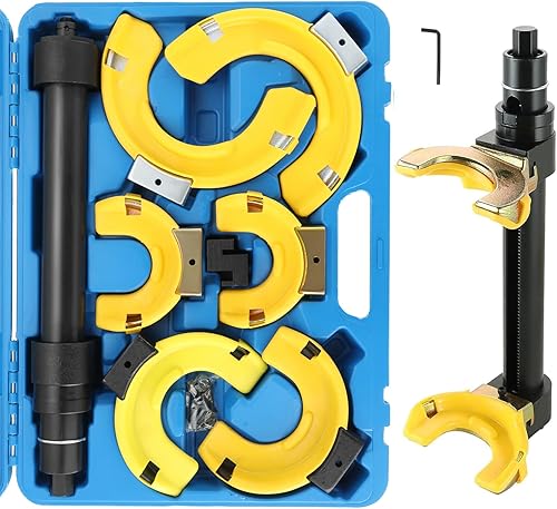 DASBET Macpherson - Kit de compresor de resorte de puntal universal intercambiable, juego de herramientas extractor de bobinas con funda protectora
