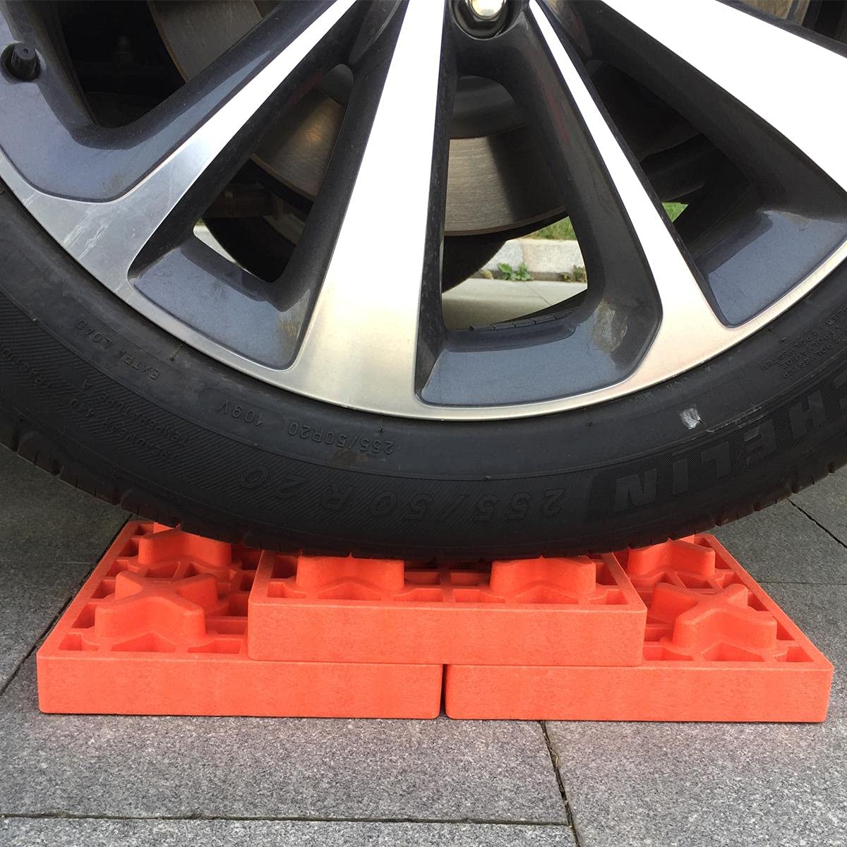 TOPWAY 6 Piezas Bloques de Soporte para Rueda de Coche, Bloques de Espuma Plástica de Nivelación para Caravanas de Servicio Pesado, Ideales para Nivelar Ruedas Individuales y Dobles, Autocaravana