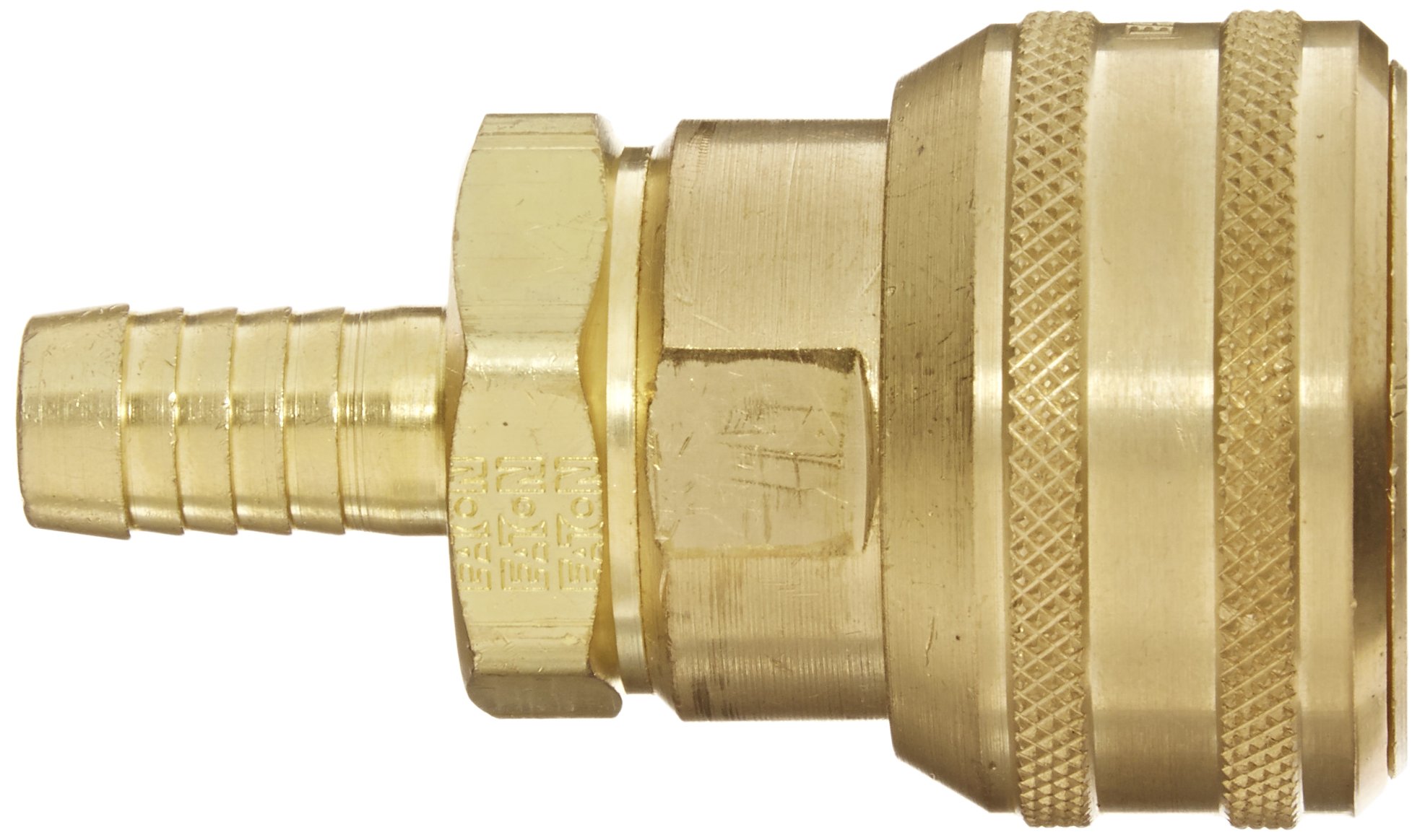 Eaton Hansen 6800E Brass Interchange Pin Lock Pneumatic Fitting, Socket, 1/2