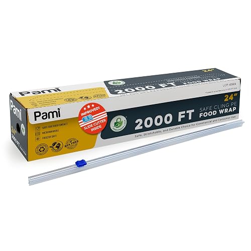 PAMI Plastic Food Wrap 24 in x 2000 ft