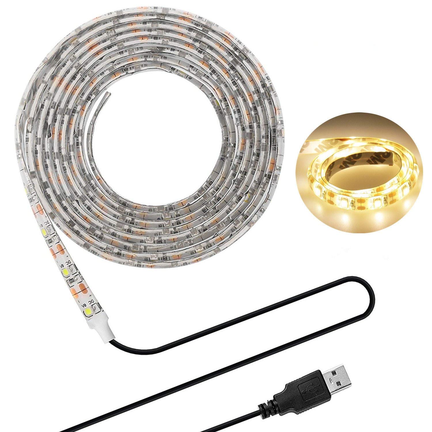 Amazon.co.jp: LEDテープライト LHY LEDテープ 貼レルヤ USB 5V 200cm