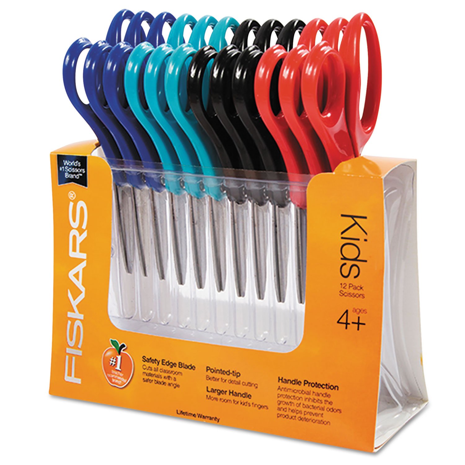 Fiskars® Left-Handed Softgrip® Pointed-Tip Scissors Classpack (Per