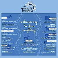 Vista 3 de Peróxido de hidrógeno al 3% de grado médico y alimenticio H2O2 - Botella de 12 onzas con gotero de 1 onza - Recomendado por el libro The One Minute