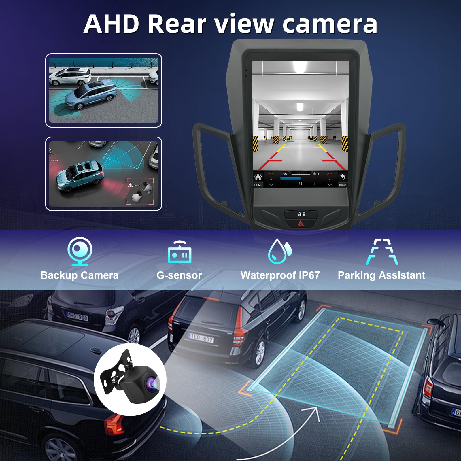 9.7 cali Android 14 Radio samochodowe 2 DIN do Fiesta 2009 2010 2011 2012 2013 2014 2015 2016 GPS Navi with Wireless Carplay Android Auto Car Radio DAB Bluetooth WiFi AHD Kamera cofania FM/RDS SWC