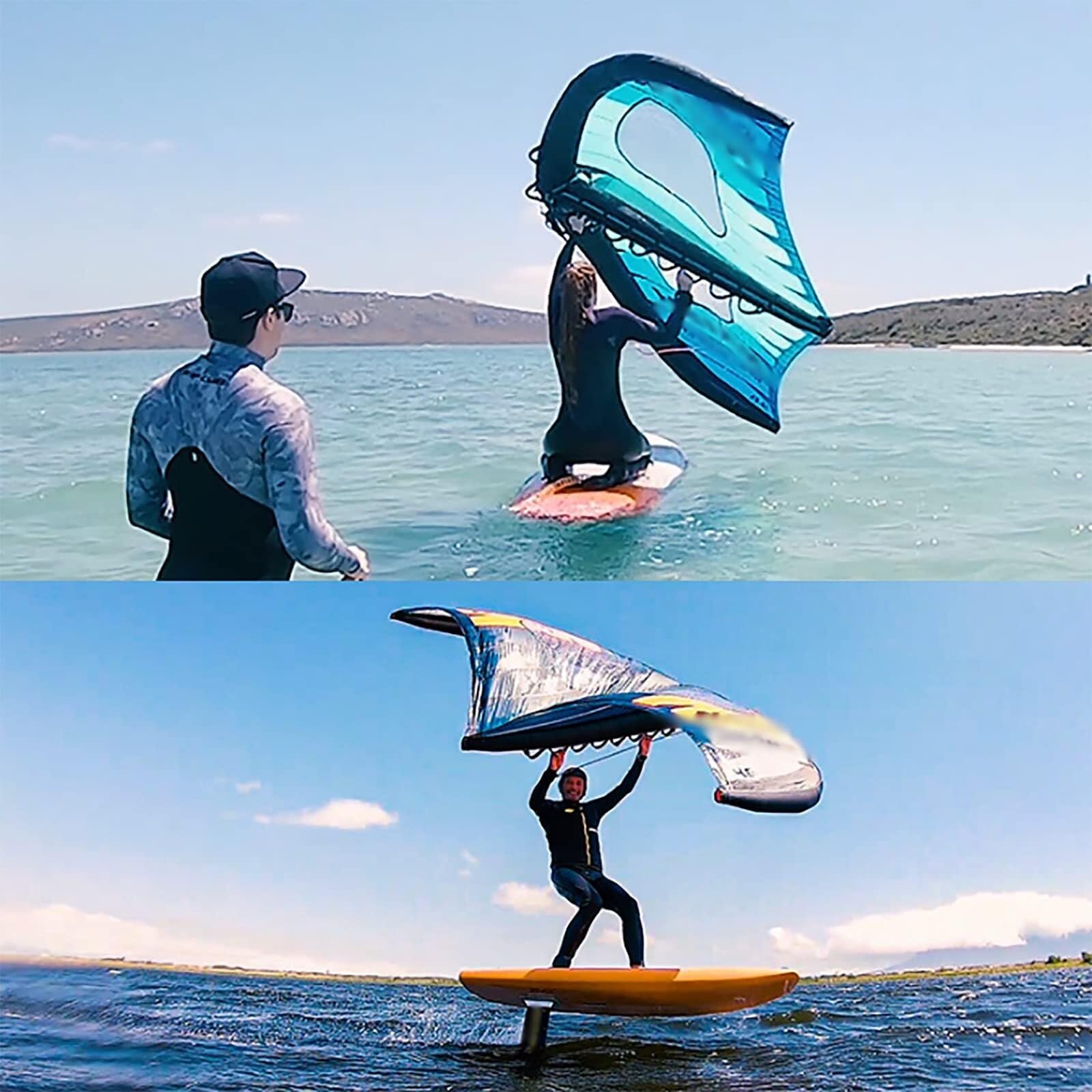 Nadmuchiwana deska surfingowa z hydrofotem - lekka i trwała foliowa skrzydło do windsurfingu, kitesurfingu, SUP, deskorolki i sportów wodnych
