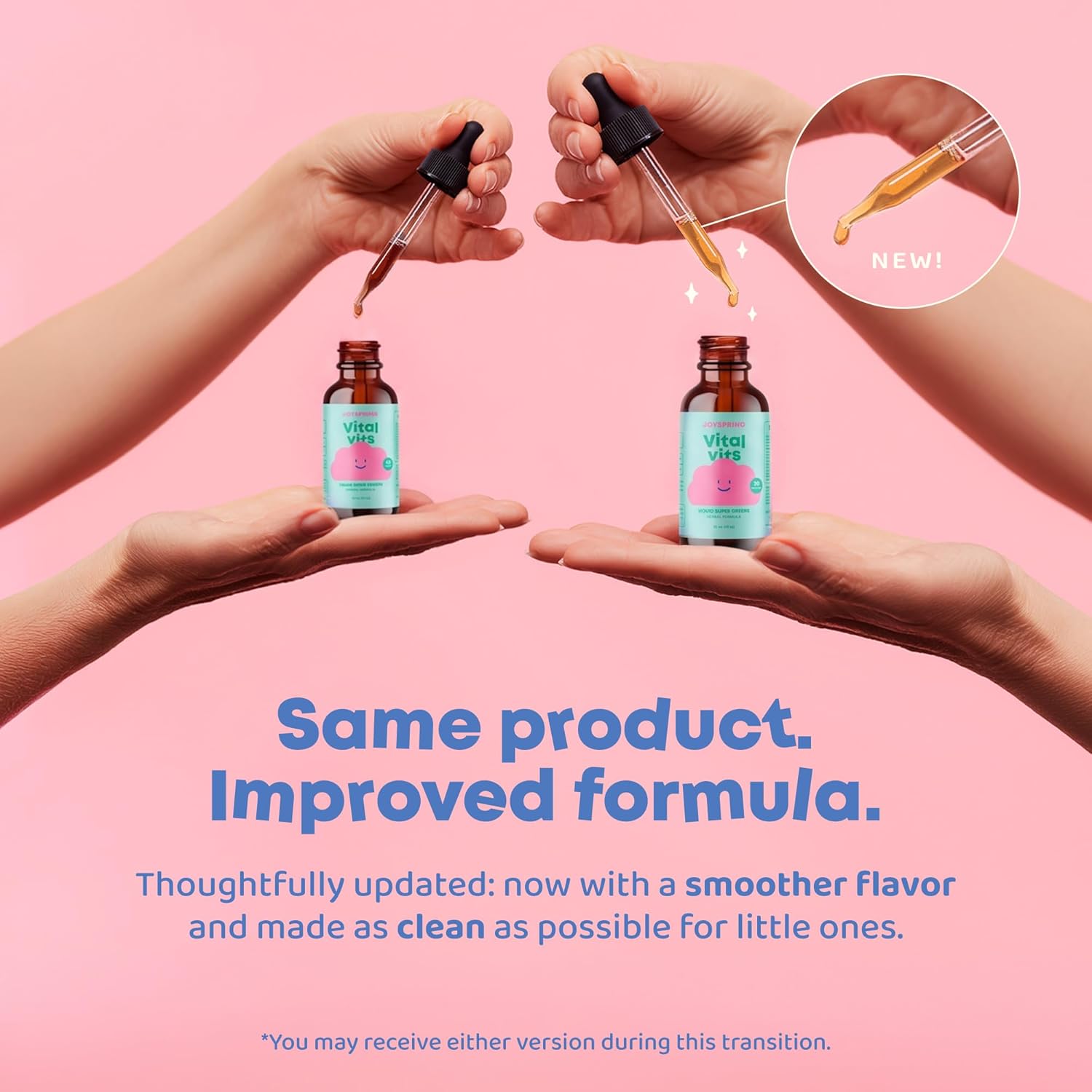 JoySpring Vital Vits - Kids Liquid Multivitamin - 1 fl oz (30 Servings) | Herbal Liquid Vitamins for Kids | Natural Flavor | Toddler Multivitamin with Elderberry, Spirulina, and More