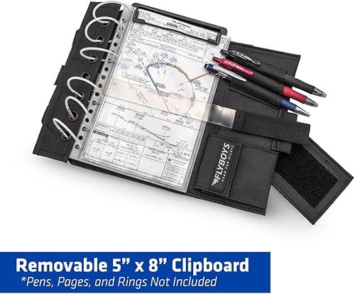 Miniatura 3 de FlyBoys Classic Kneeboard for Pilots – Leg Strap, Flexible Clipboard, Eyelet Strip – General Aviation & EFB Compatible – Black Negro -,Azul,Verde