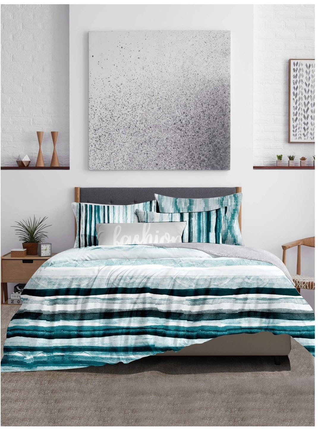 Luxurious Silky Feel Microfiber Wrinkle and Fade Resistant Fabric King Size 3 Pcs Bedsheet Set [1 Flat Sheet (L 250 X W 270) + 2 Pillowcases (75 X 50)]