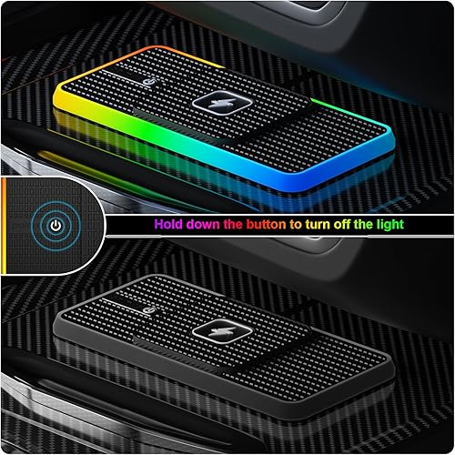 Miniatura 6 de Cargador inalámbrico para automóvil, cargador de teléfono inalámbrico POLMXS para teléfono celular de automóvil, alfombrilla de carga inalámbrica
