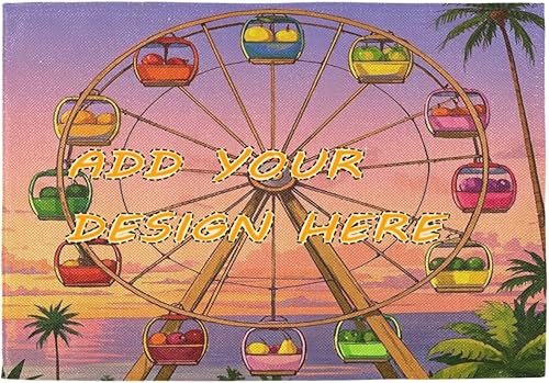 Divertidos manteles individuales personalizados con diseño rústico para mesa de cocina, lavables, 6 unidades, 12 x 18 pulgadas, para mesa de comedor