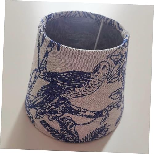 Miniatura 7 de DOITOOL Pantalla de tela bordada para lámpara de mesa, pantalla floral, lámpara de pie, pantalla de escritorio, pantalla de tela, pantalla de