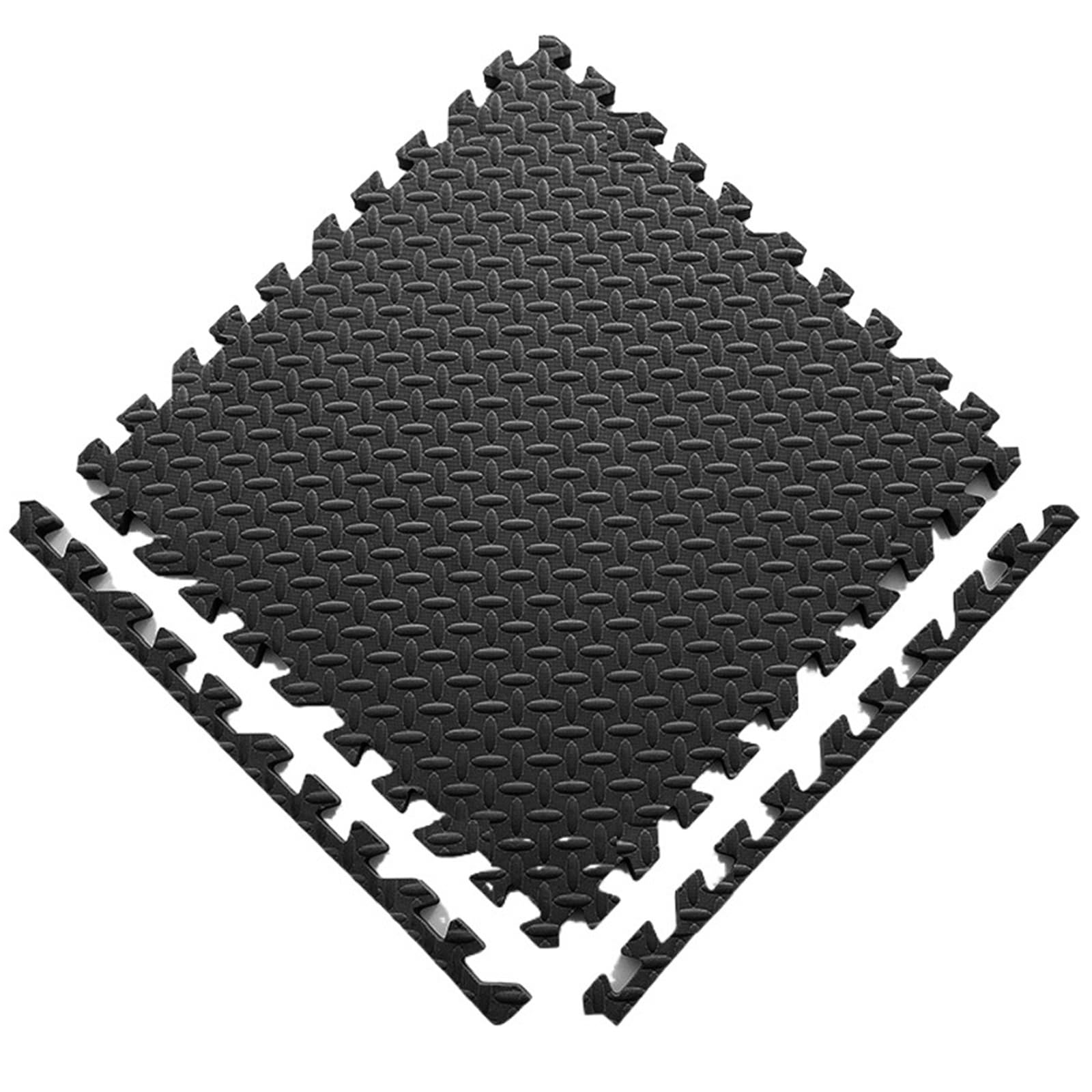 Tappeto Da Fitness A Puzzle Tappetino da pavimento antiscivolo in gomma ad incastro for esercizi a casa di sollevamento pesi yoga