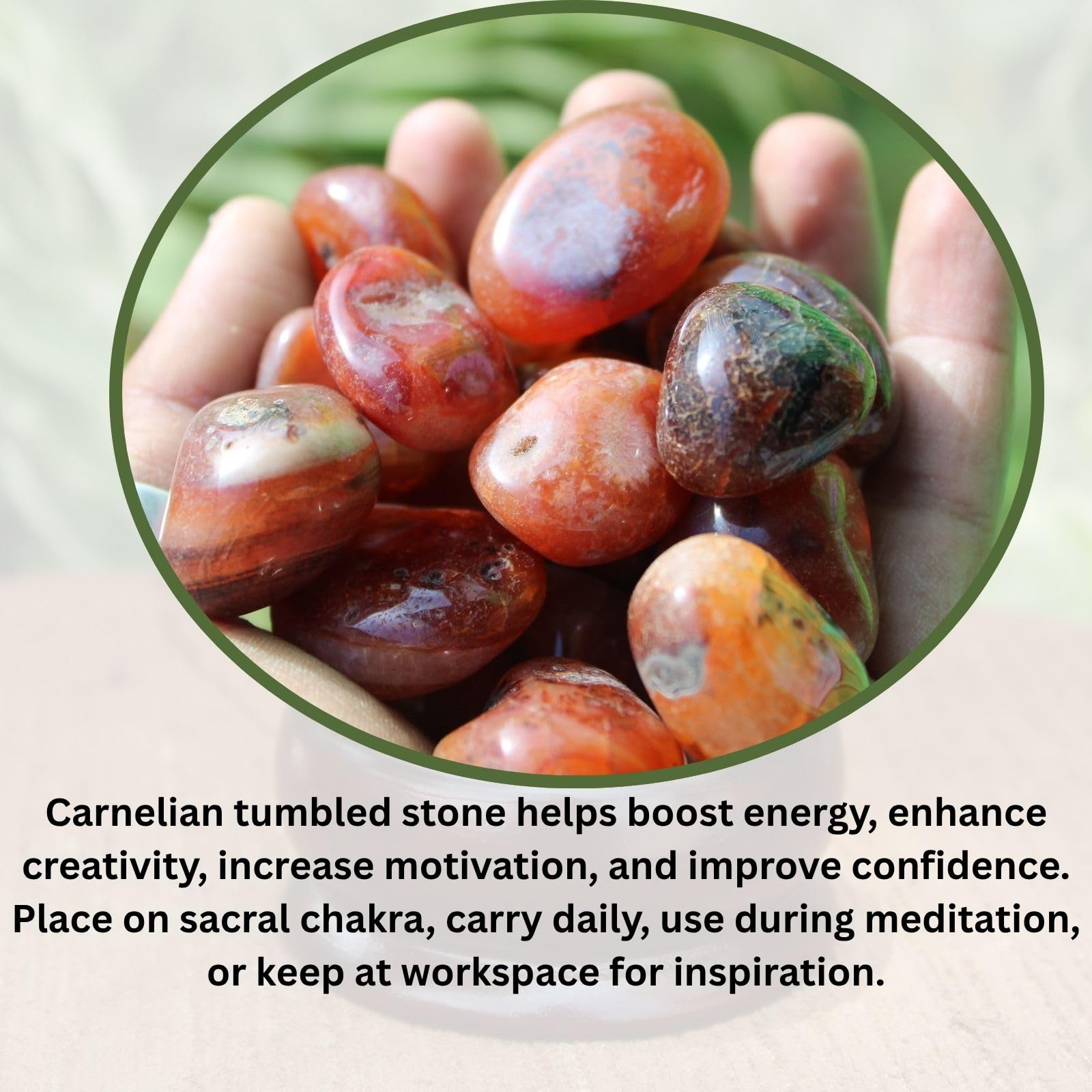Amazon.com: Jet Carnelian Tumbled Stones (100gm) – Natural