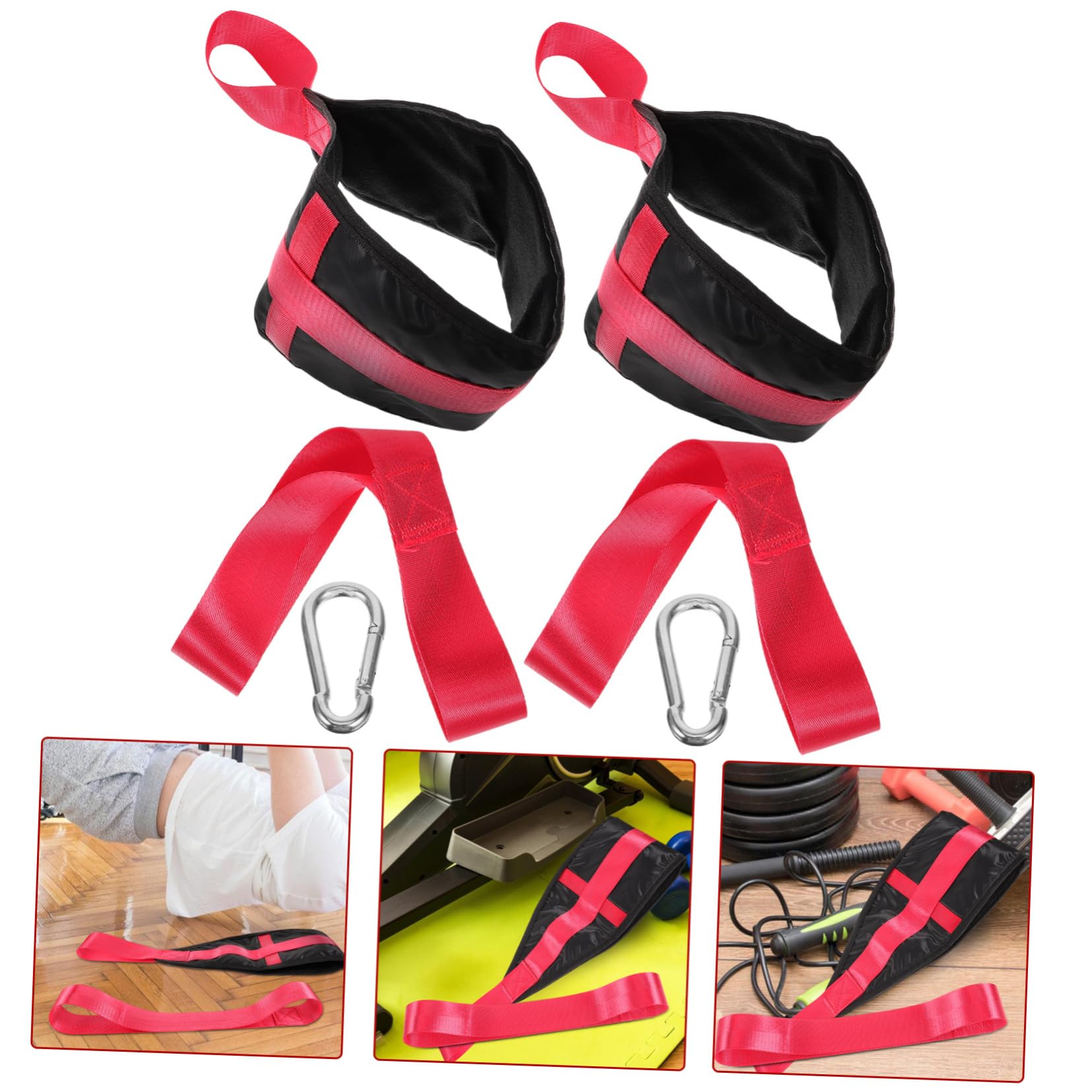 Sangle Abdominale Domestique de Gym, Lot de 2, Polyester Alliage