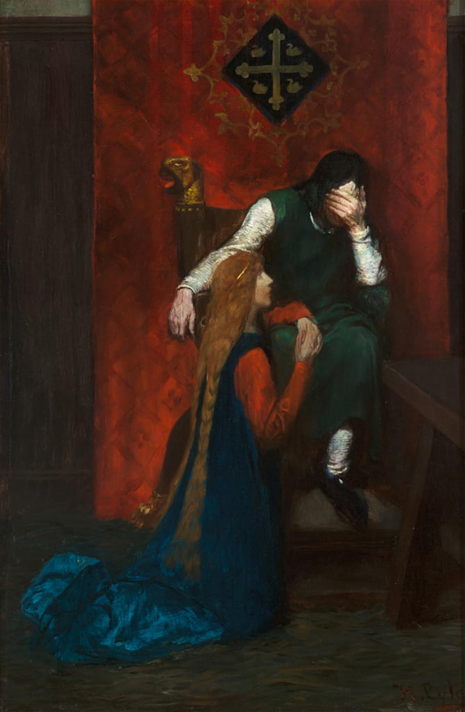 SERENDIPITP Aesthetic Poster Photo Wall Print Retro Picture She Tricked Me Little Maid by Howard Pyle Modern Wall Artwork for Home Decor 60x90cm