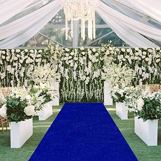 Aisle Runners Wedding Accessories Royal Blue Aisle Runner Carpet Rugs for Step, Ceremony Parties and Events Indoor or Outdoor Decoration