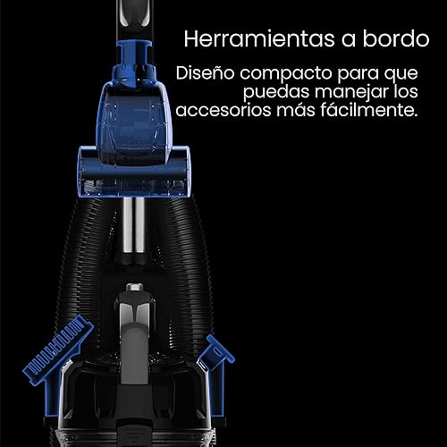 Miniatura 7 de Eureka PowerSpeed Aspiradora Vertical Ligera para Alfombras y Pisos Duros, Potente Aspiradora Vertical sin Bolsa para el Hogar con Mascotas, Azul