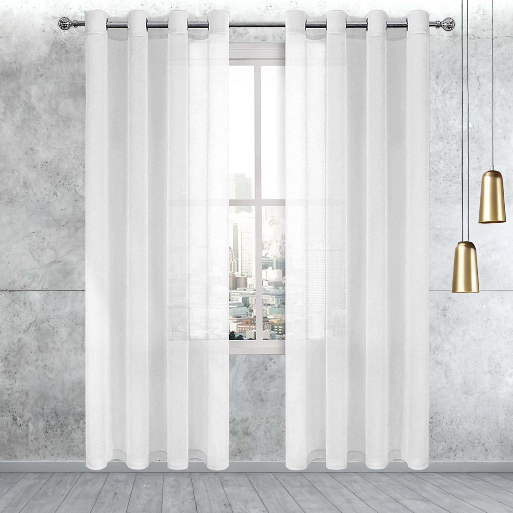 Rideaux voilages anti froid et chaleur pour fenêtre de chambre 250x190