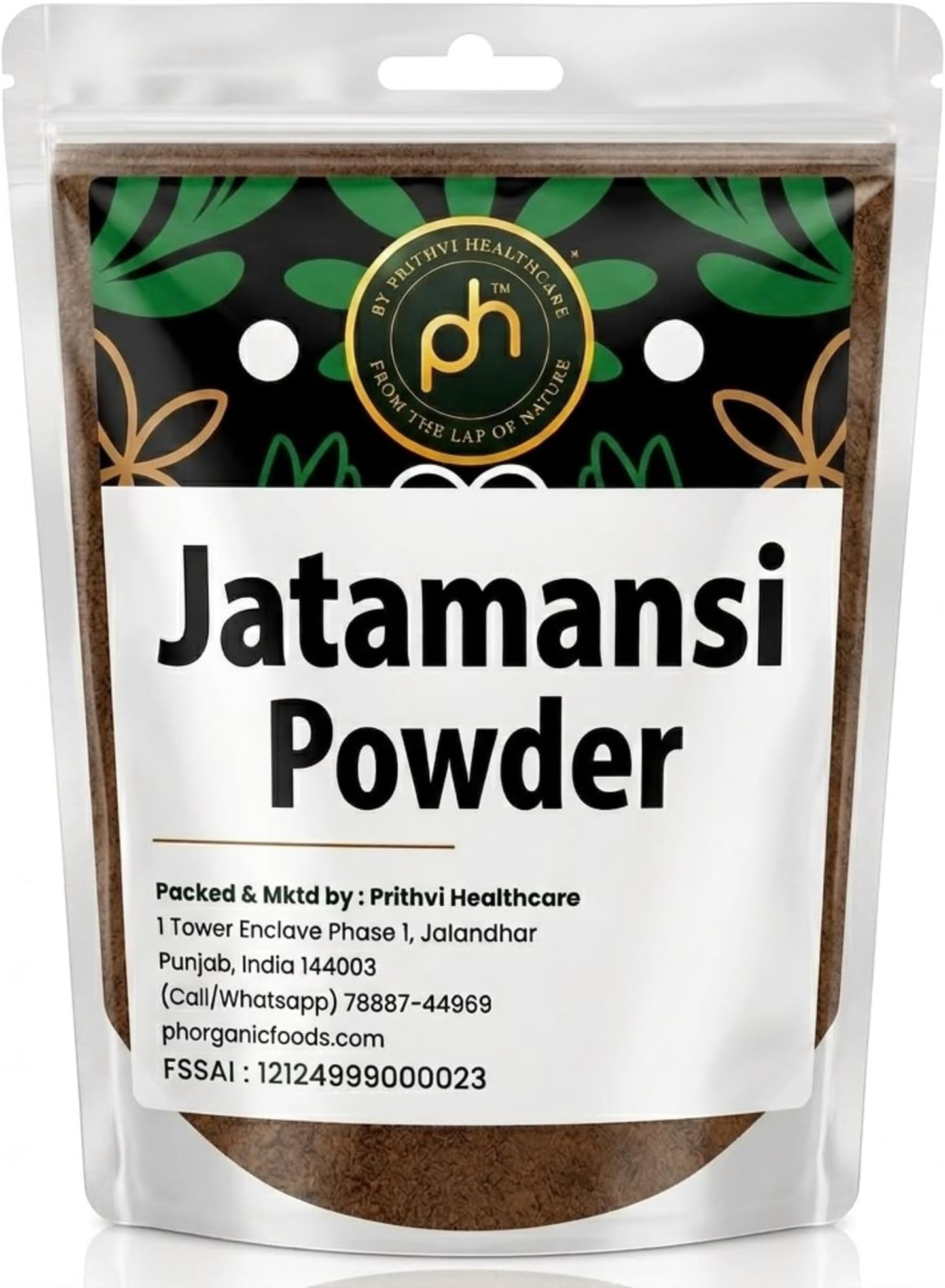 PHs Jatamansi Roots Powder 100gm Rich in Oil | Natural Ayurvedic Herb for Strong, Shiny & Silky Hair | For Dandruff & Spilt Ends Free Hair | Moisturizes Scalp I