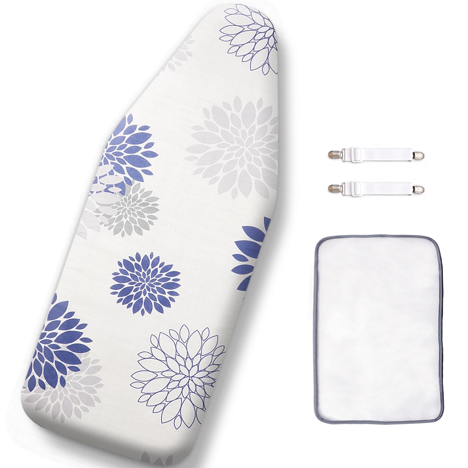 SheeChung 12.5"x32" Small Ironing Board Cover and Pad,Mini Iron Board Cover