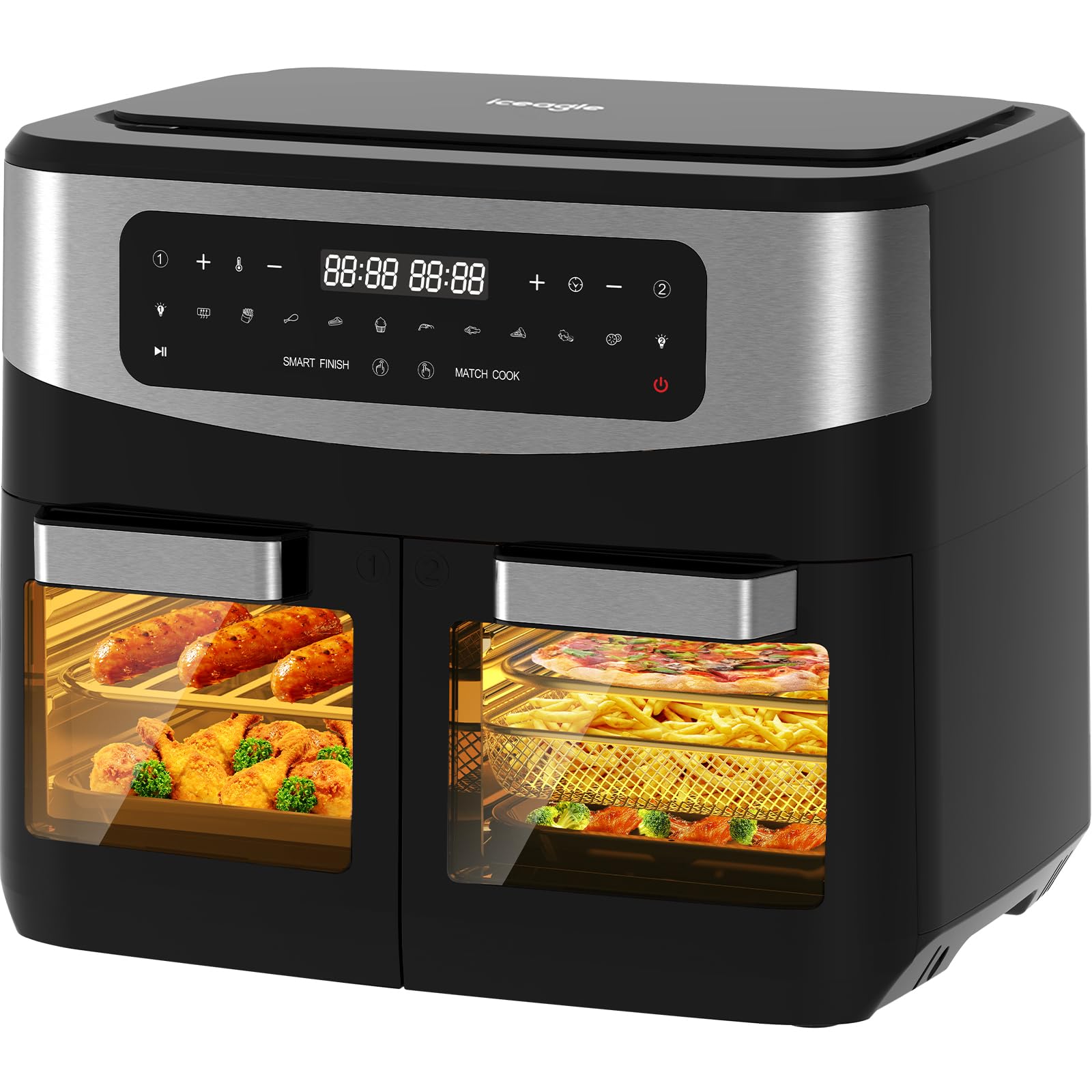 Friggitrice Ad Aria 2 Camere 10L XXL 10in1 – Finestra Touch B1187 - Foto 4