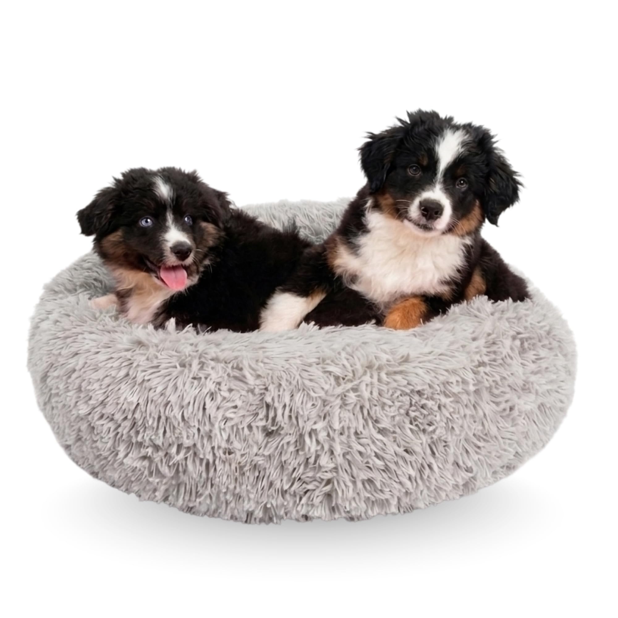 Active Pets Premium Medium Donut Dog Bed in Light Grey