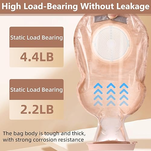 Miniatura 8 de 20 bolsas de colostomía para ostomía de una pieza, bolsa de ostomía de 0.591 in a 2.362 in, bolsas drenables cortadas para ajustarse con cierre de