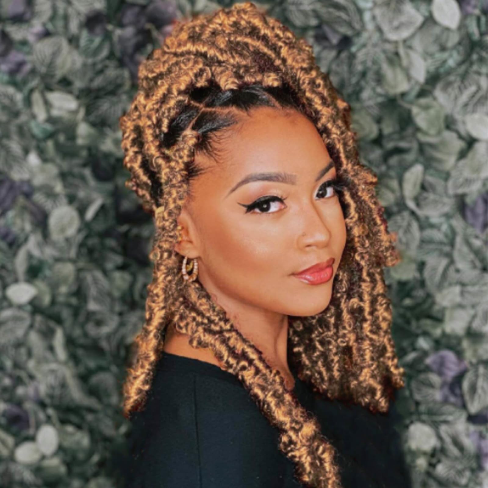 Beverlee Blonde Butterfly Locs Crochet Hair Short 6 Packs Crochet Bob Hair 12 Inch Distressed Faux Locs Crochet Braids#27…