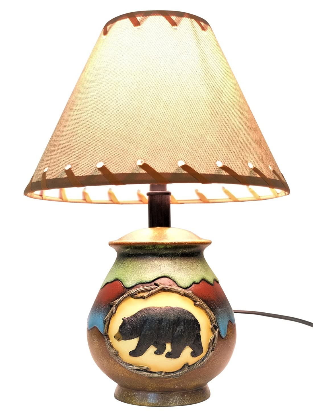BestGiftEver Resin Bear Vase Lamp 15"